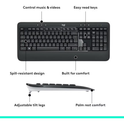 Logitech MK540 Advanced Wireless Keyboard and Mouse Combo - Image 4
